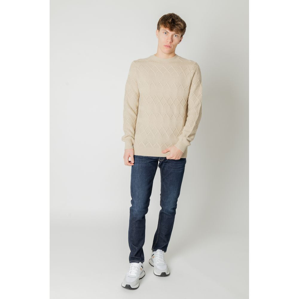 Only & Sons Beige Acrylic Sweater