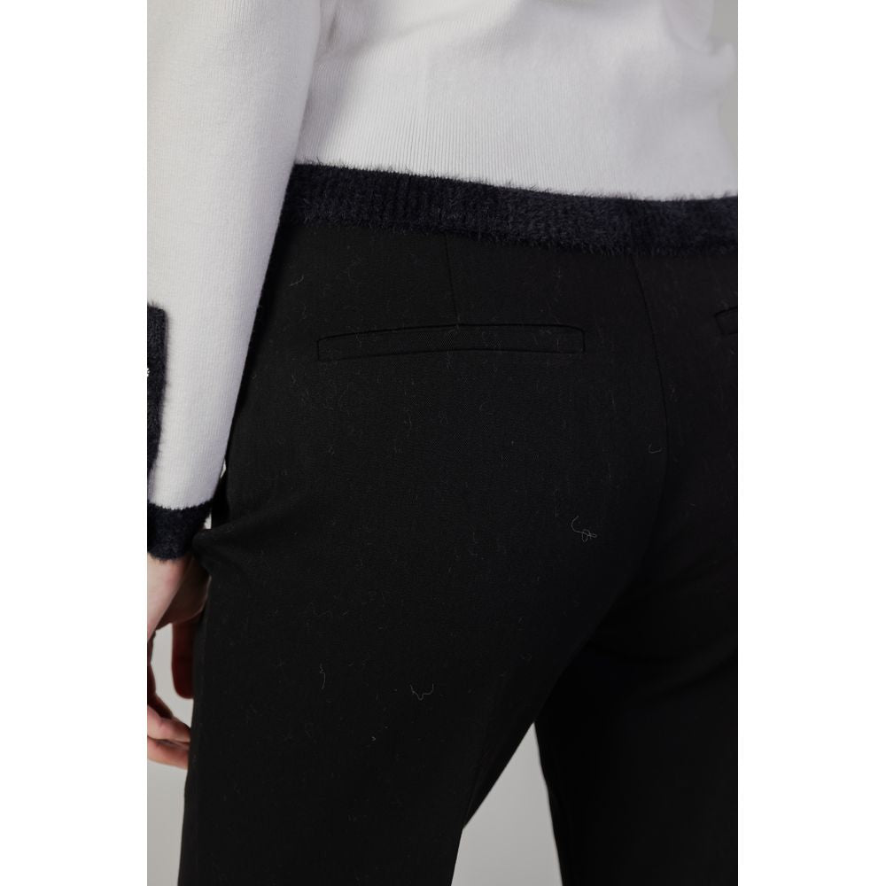 Morgan De Toi Black Polyester Jeans & Pant