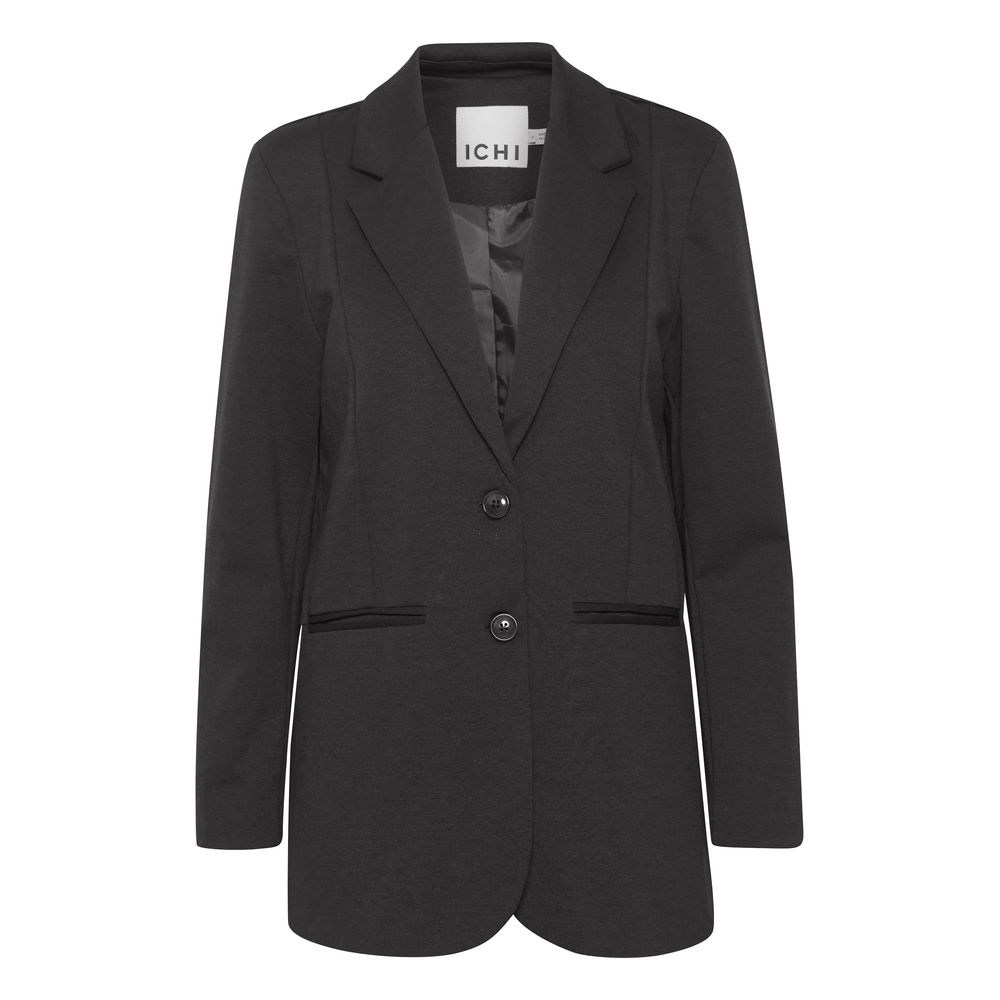 ICHI Black Recycled Polyester Suits & Blazer