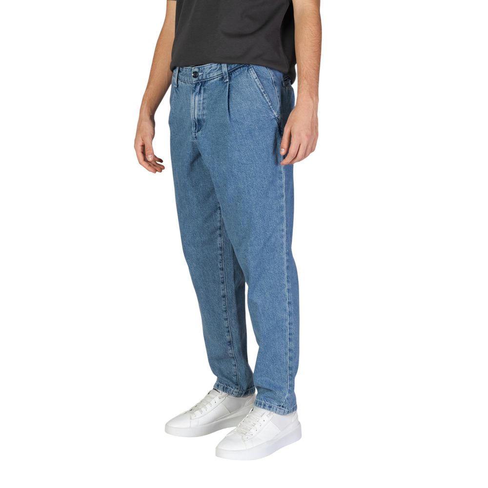 Jack Jones Blue Cotton Jeans & Pant