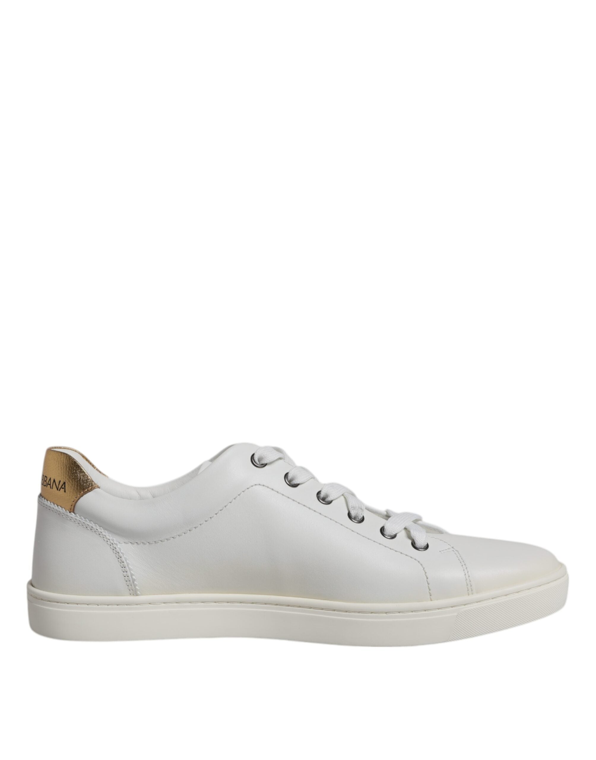 Dolce & Gabbana White London Heart Low Top Sneakers Shoes