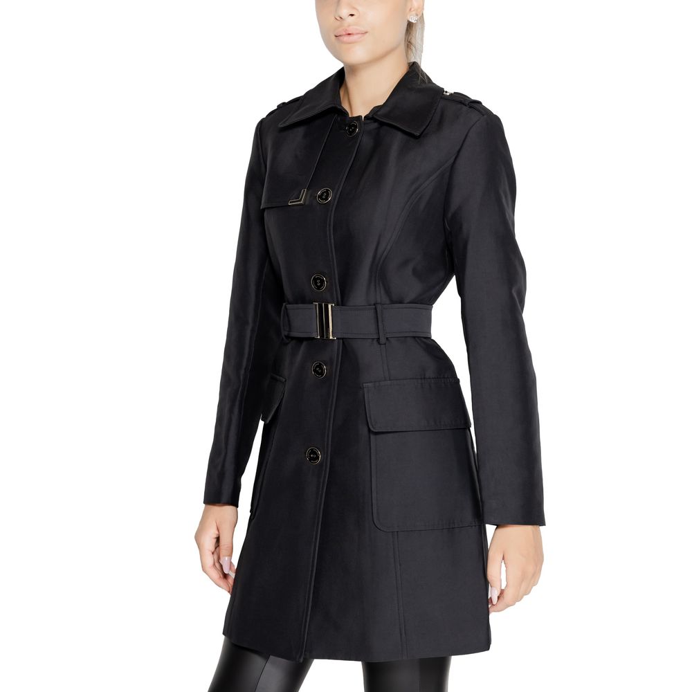 Morgan De Toi Black Polyester Jackets & Coat