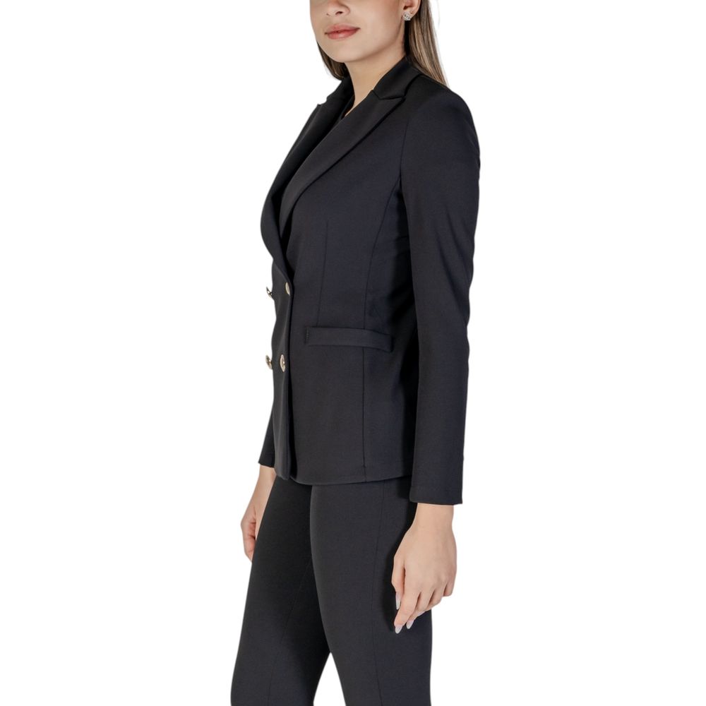 Rinascimento Black Polyester Suits & Blazer