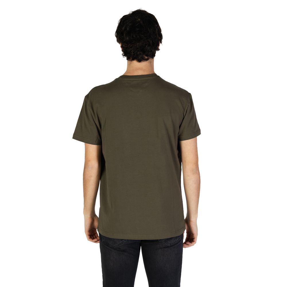 Tommy Hilfiger Jeans Green Cotton Rigenerato T-Shirt