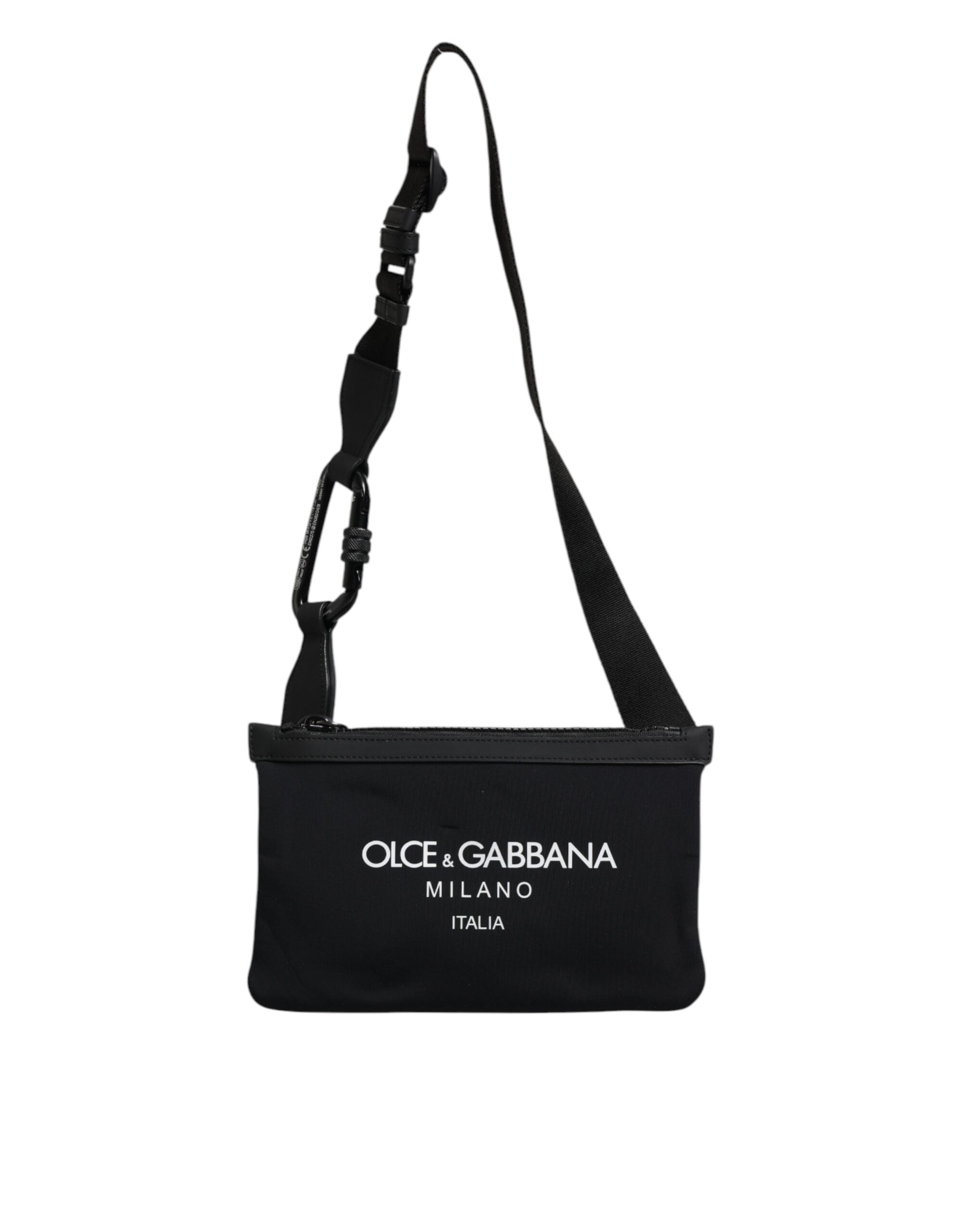 Dolce & Gabbana Black Nylon Logo Purse Crossbody Sling Bag