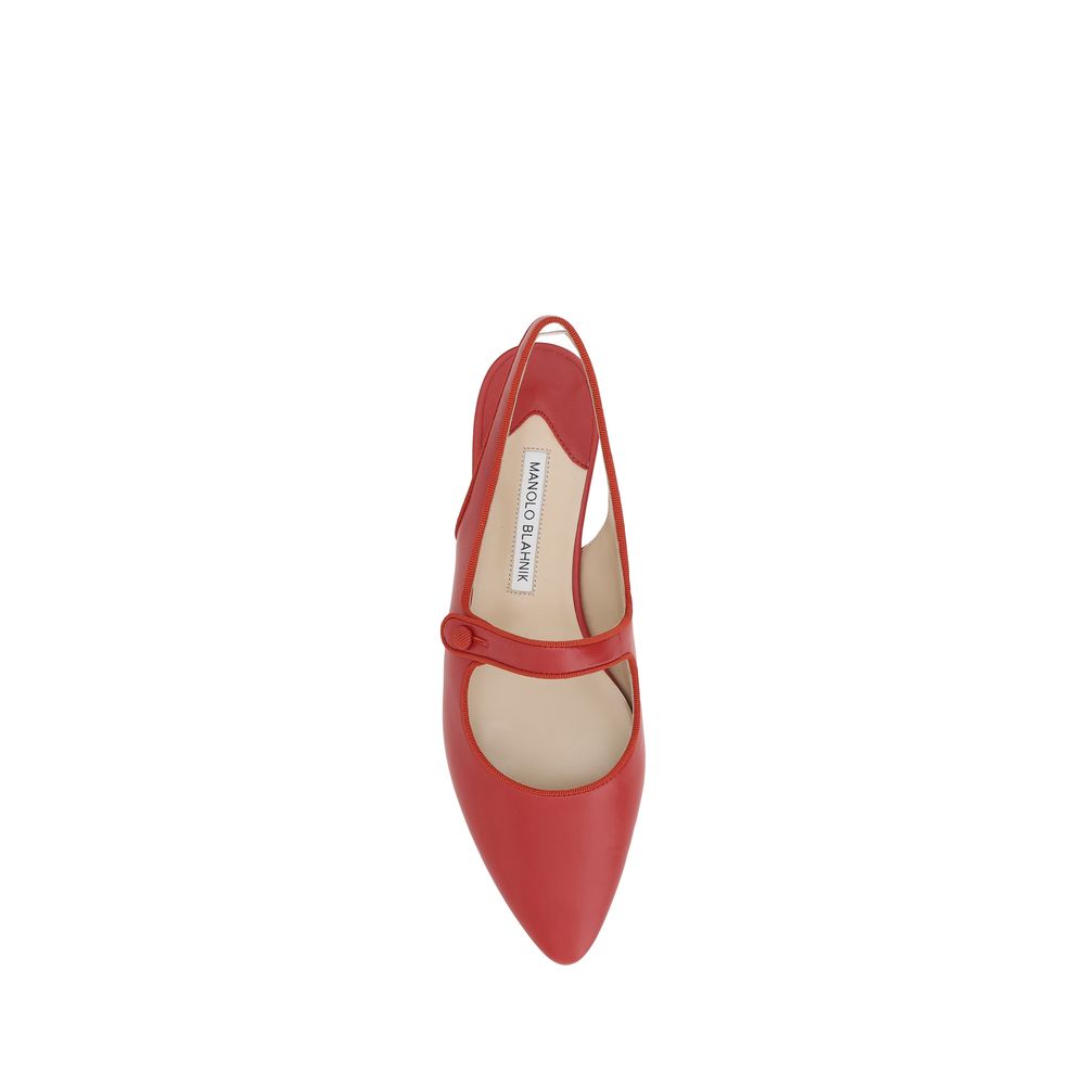 Manolo Blahnik Campariflatsli Ballerinas