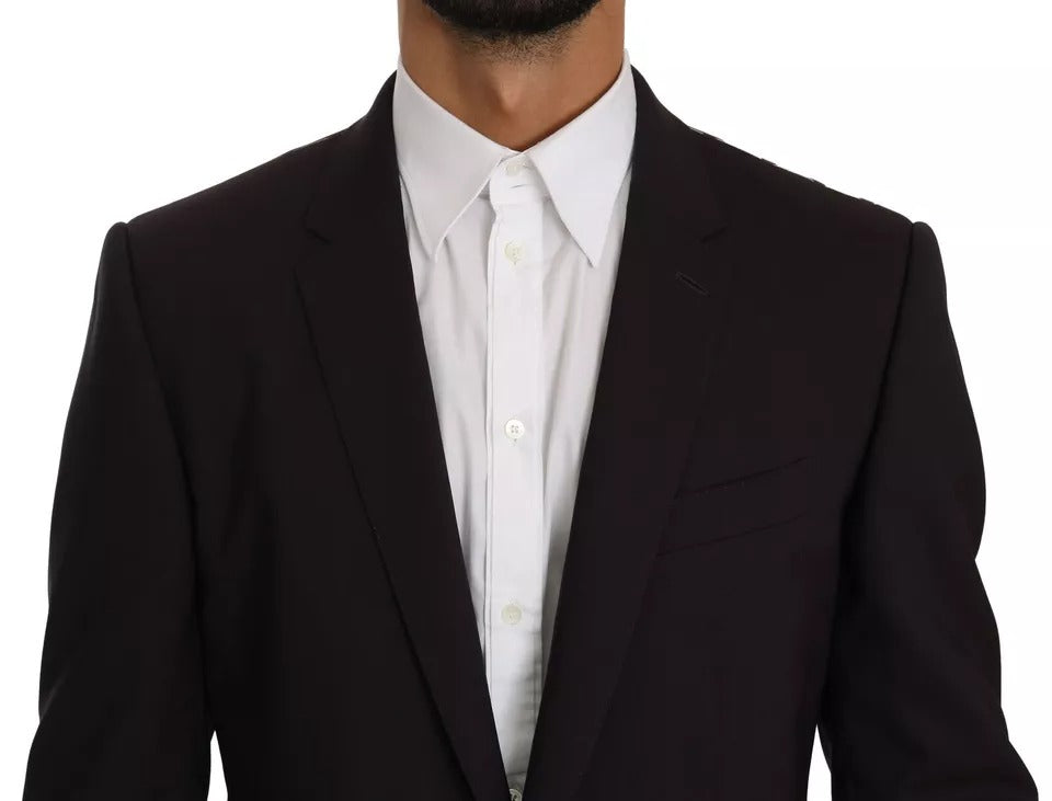 Dolce & Gabbana Purple MARTINI Wool Stretch 2 Piece Suit