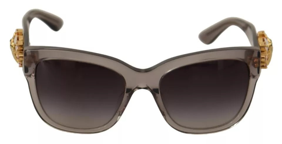 Dolce & Gabbana Clear Embellished Crystal Acetate Sunglasses DG 4247-B-F