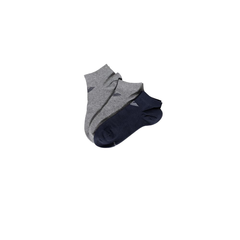 Emporio Armani Underwear Blue Cotton Sock