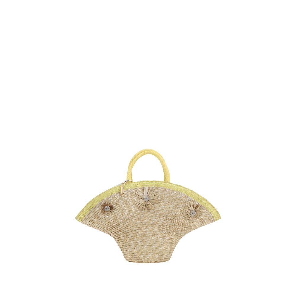 La Milanesa Calore Straw Handbag