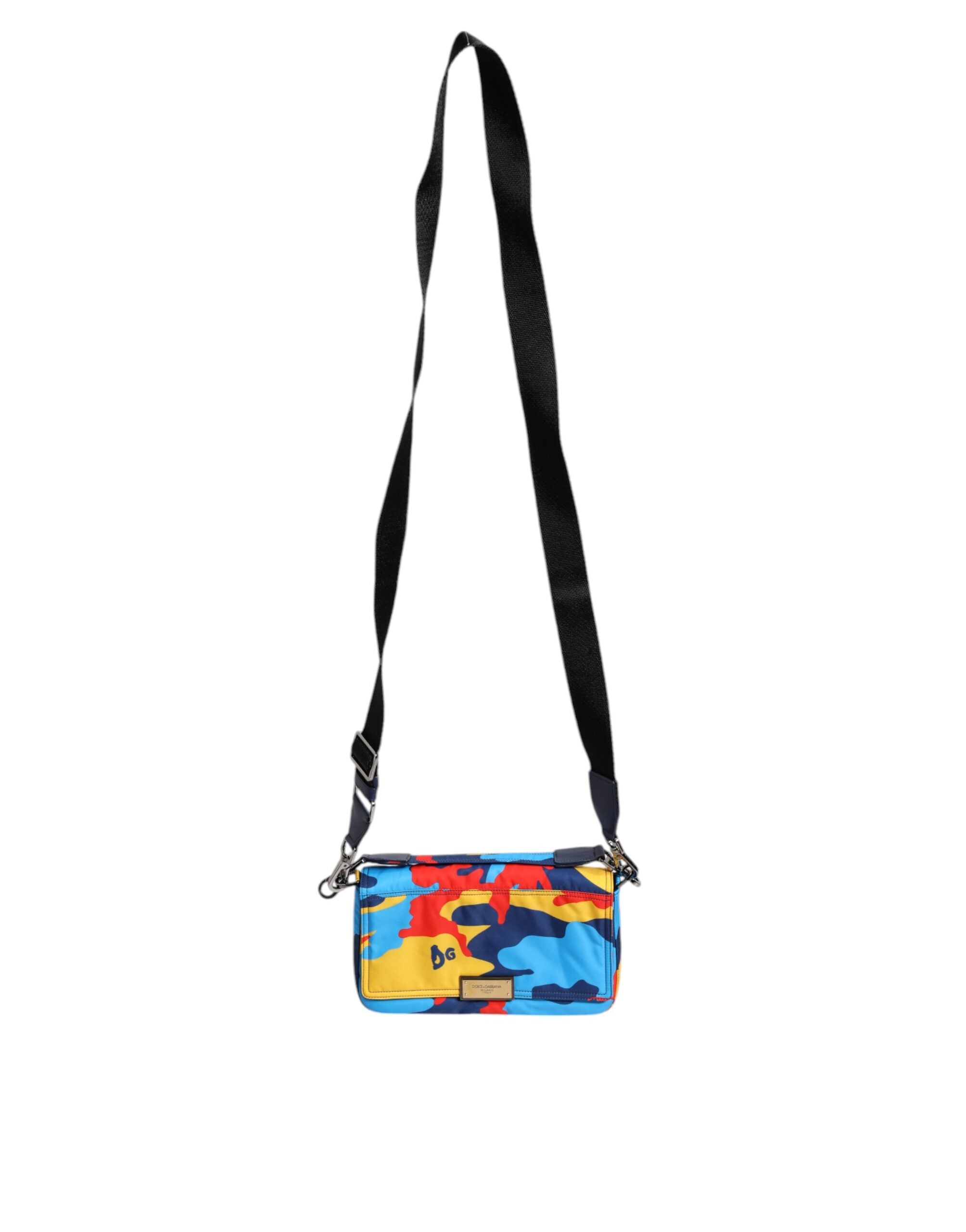 Dolce & Gabbana Multicolor Camouflage Nylon Crossbody Bag