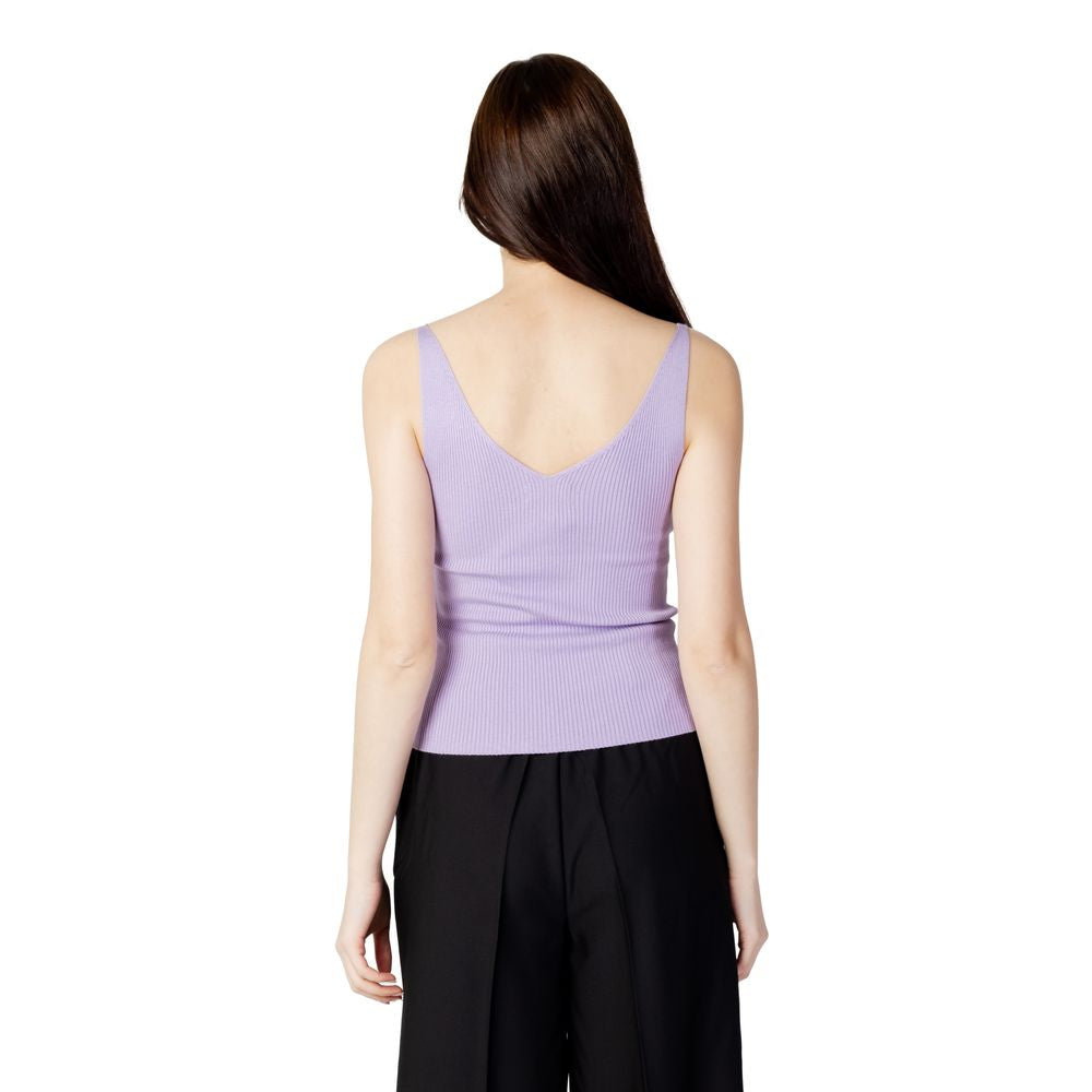 Jacqueline De Yong Purple Viscose Tops & T-Shirt