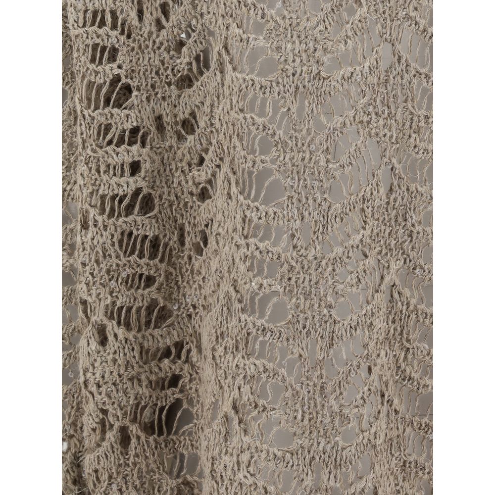 Brunello Cucinelli Perforated Sweater with sequins