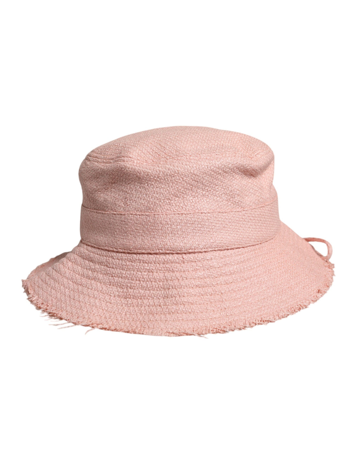 Dolce & Gabbana Pink Cotton Wide Brim Bucket Hat