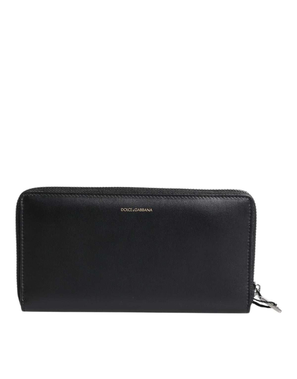 Dolce & Gabbana Black Blue Exotic Leather Embossed Continental Wallet
