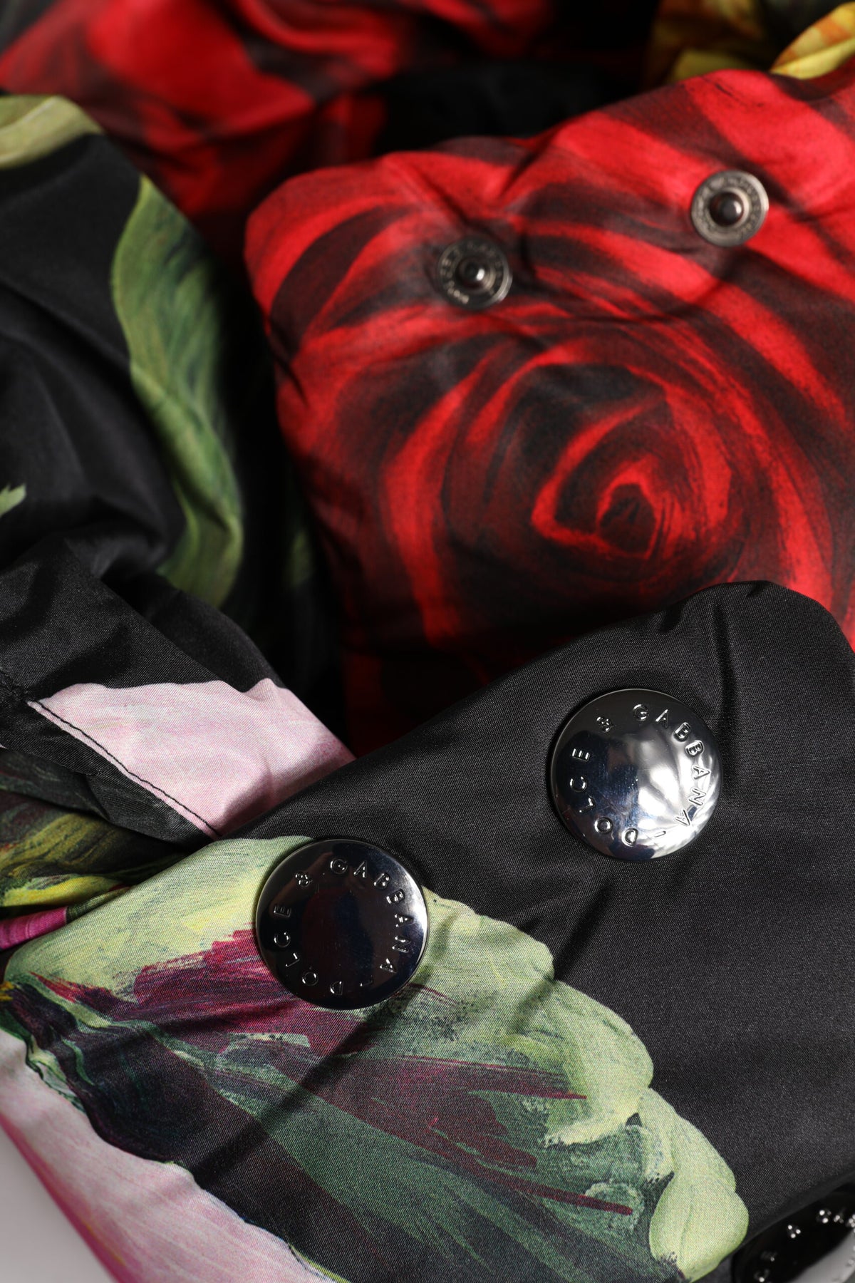 Dolce & Gabbana Black Floral Print Whole Head Wrap Hat