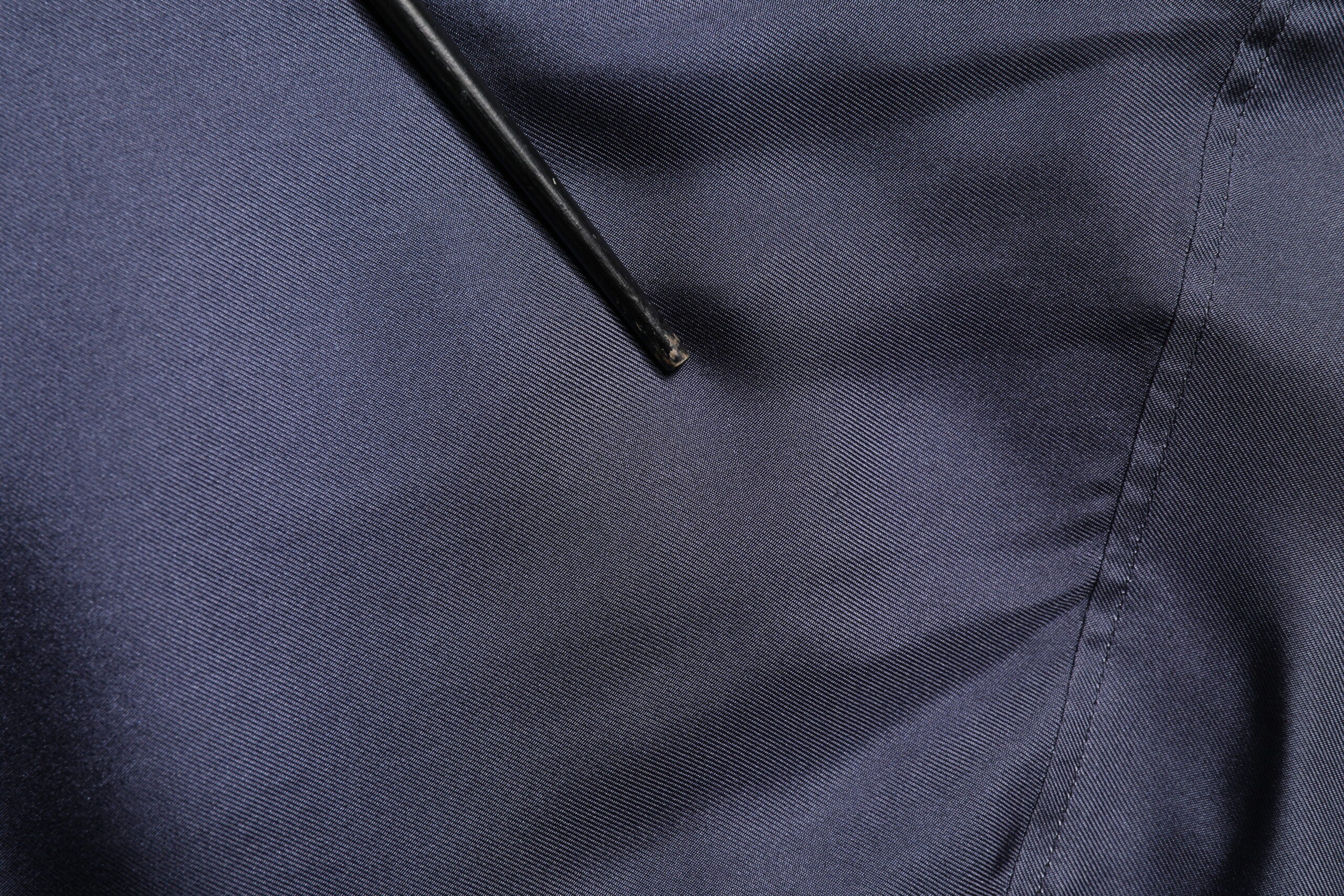 Dolce & Gabbana Dark Blue Silk Double Breasted Shirt