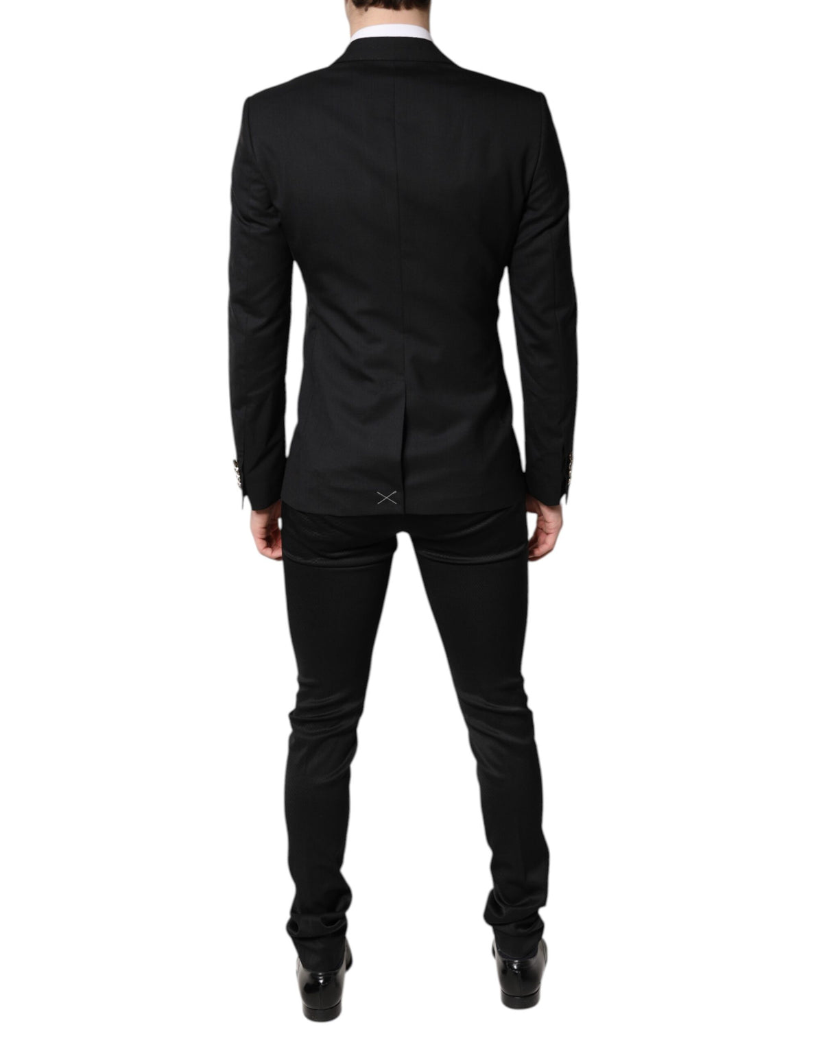Dolce & Gabbana Black Single Breasted Formal Blazer with Vest