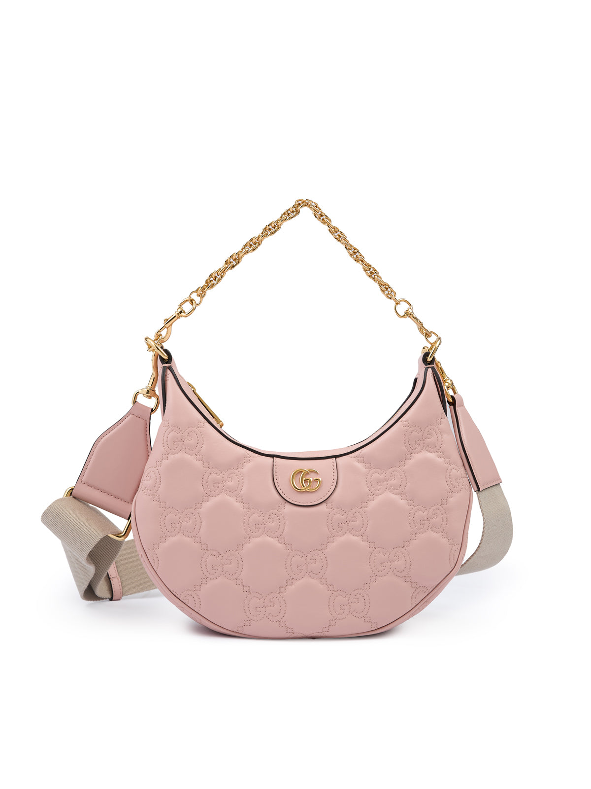 Gucci Light Pink Leather Shoulder Bag