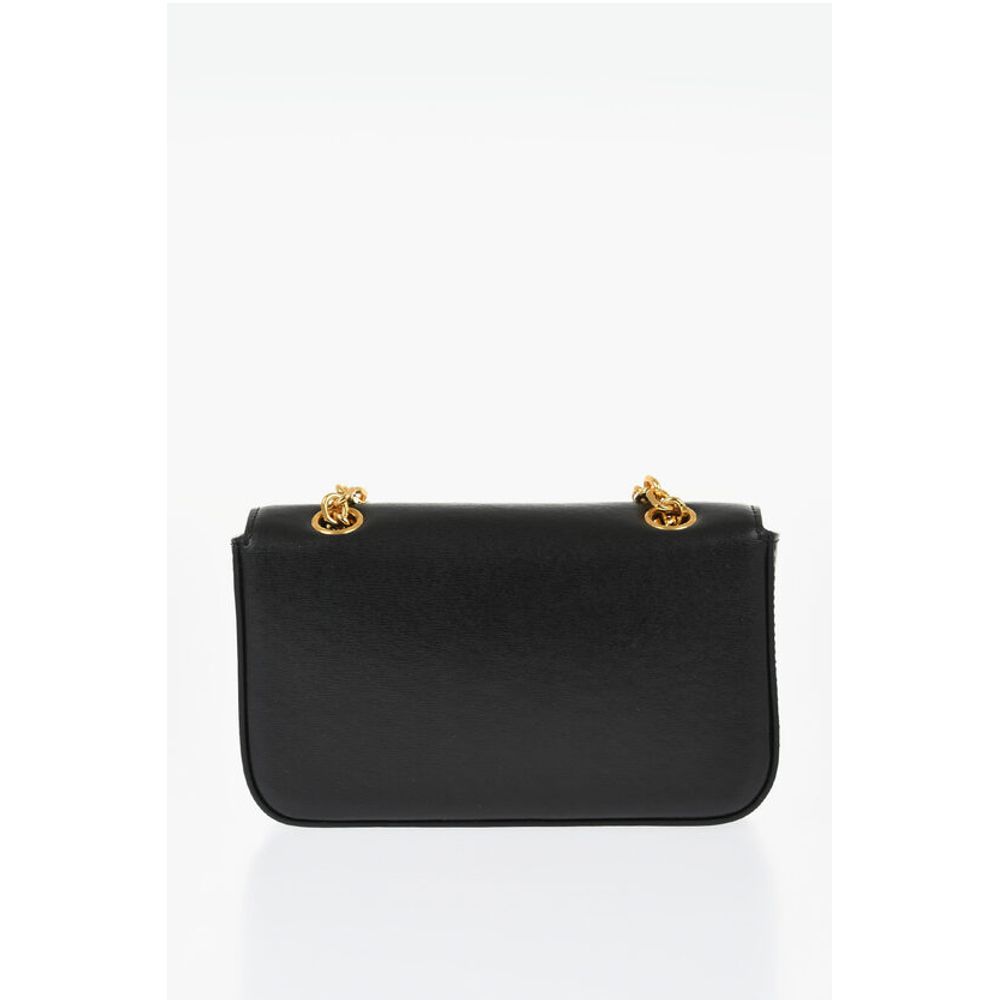 Palm Angels Black Calfskin Shoulder Bag