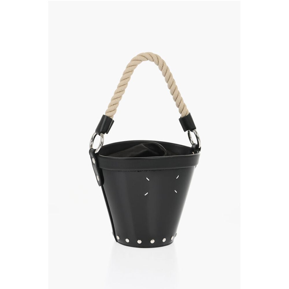 Maison Margiela Black Leather Shoulder Bag