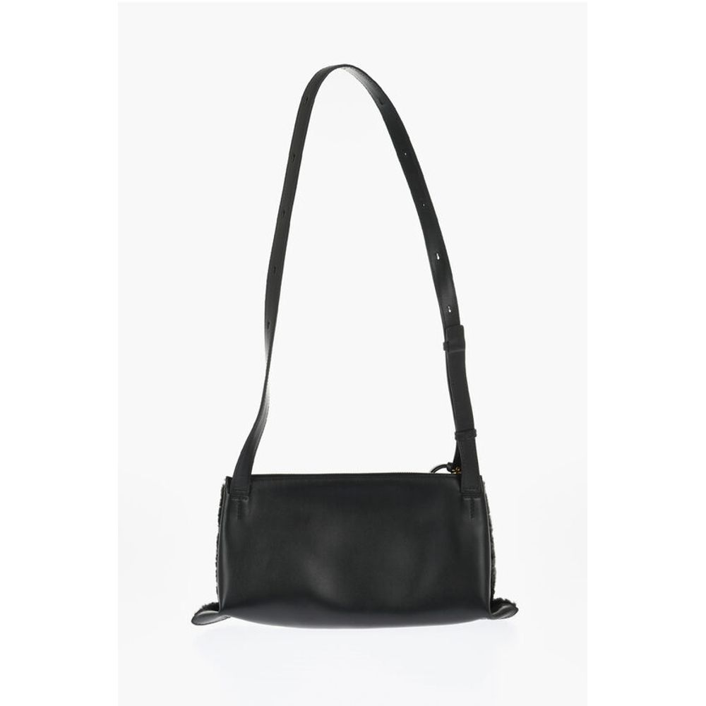 Jil Sander Black Lambskin Shoulder Bag