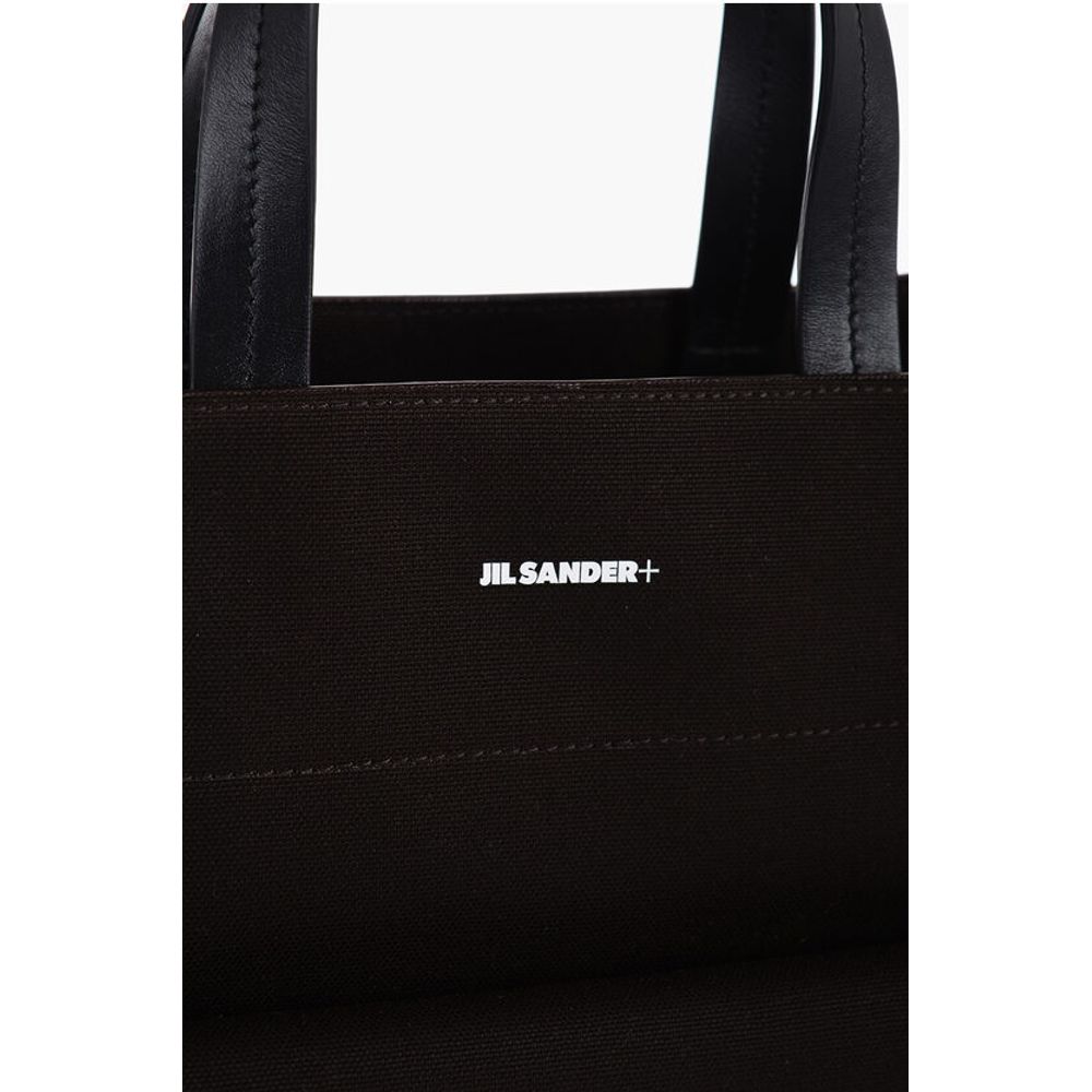 Jil Sander Canvas UTILITY Shopping Bag with Maxi Front Pocket