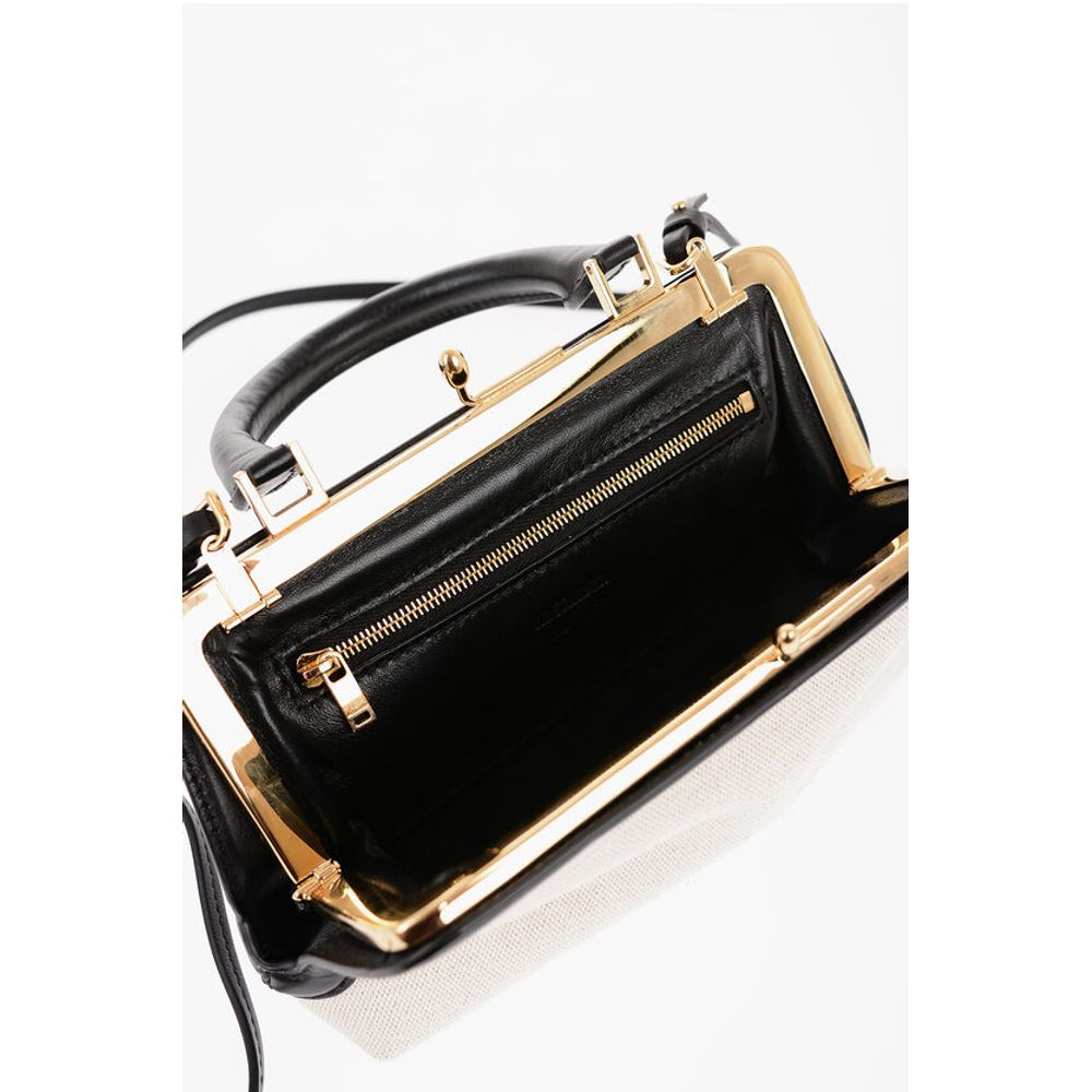 Jil Sander Canvas Minibag with Removable Shoulder Strap