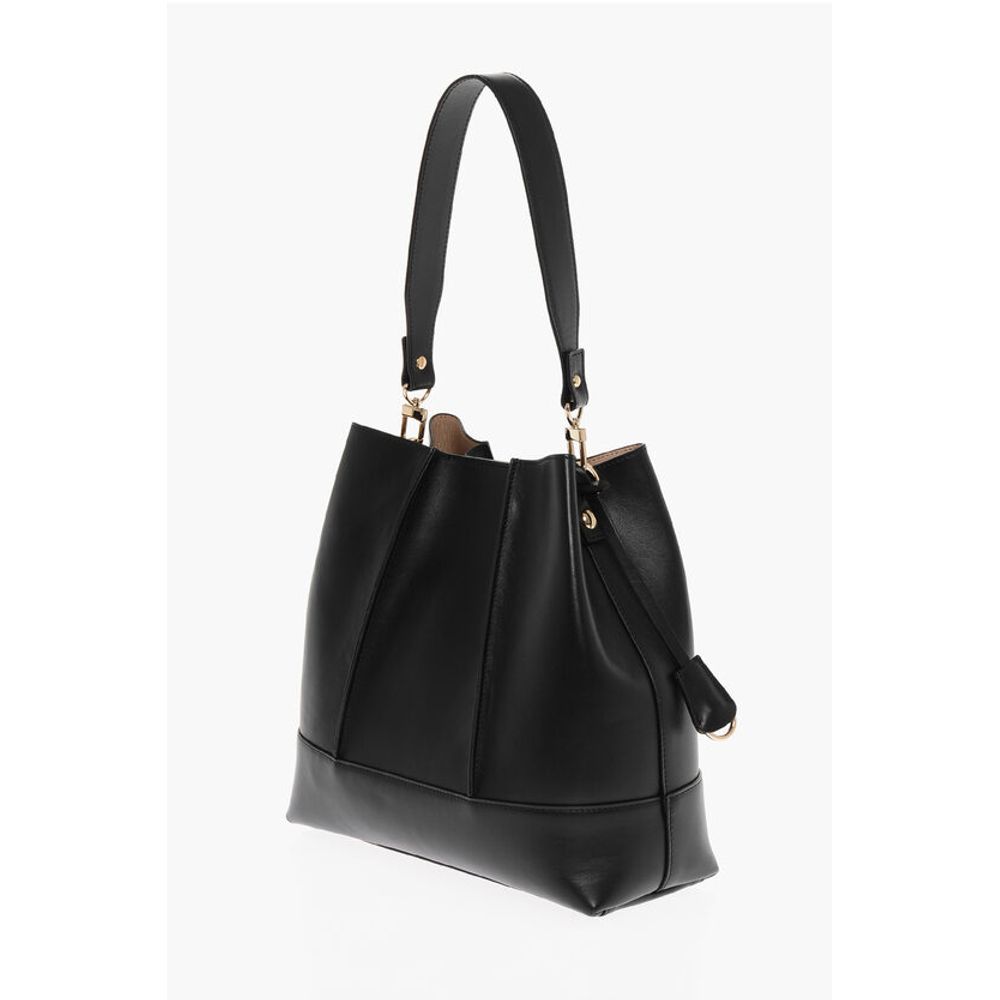 Testoni Black Cowhide Shoulder Bag