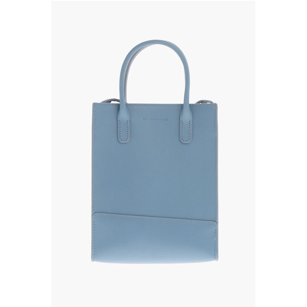 Il Bisonte Light Blue Leather Shoulder Bag