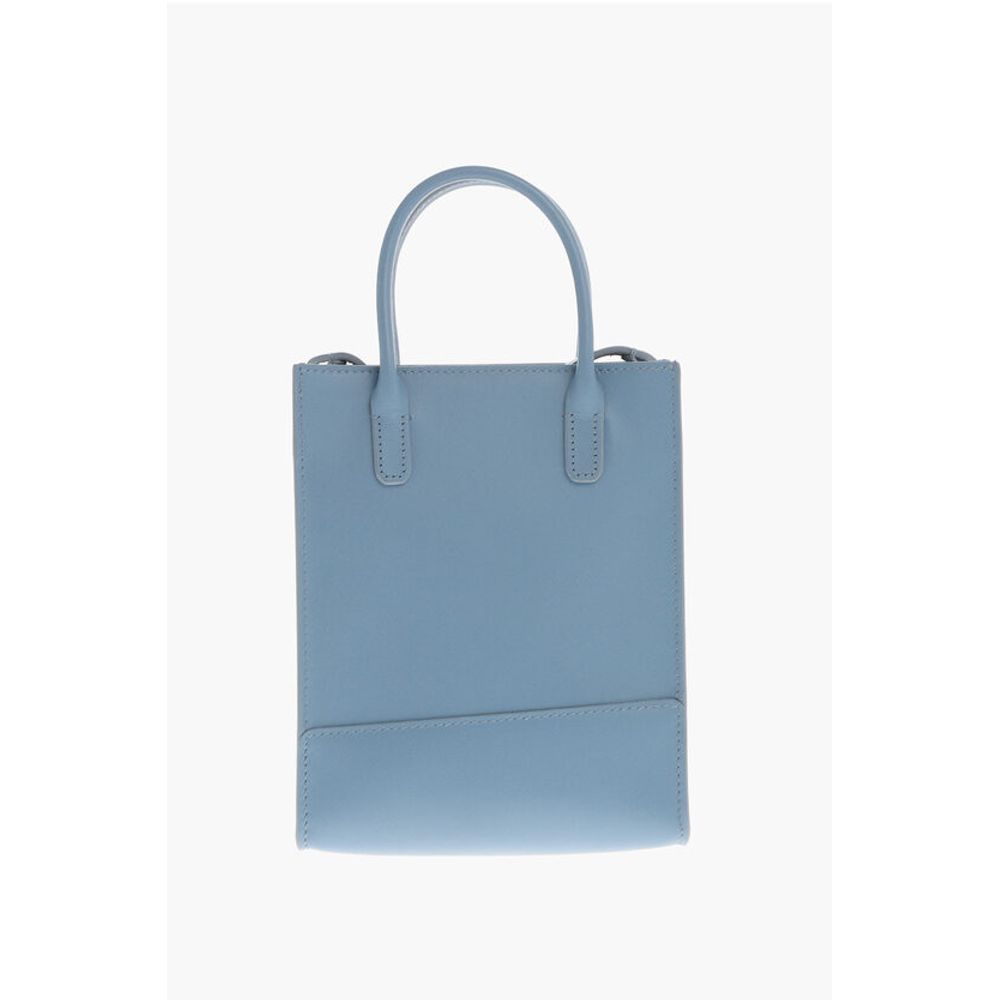 Il Bisonte Light Blue Leather Shoulder Bag