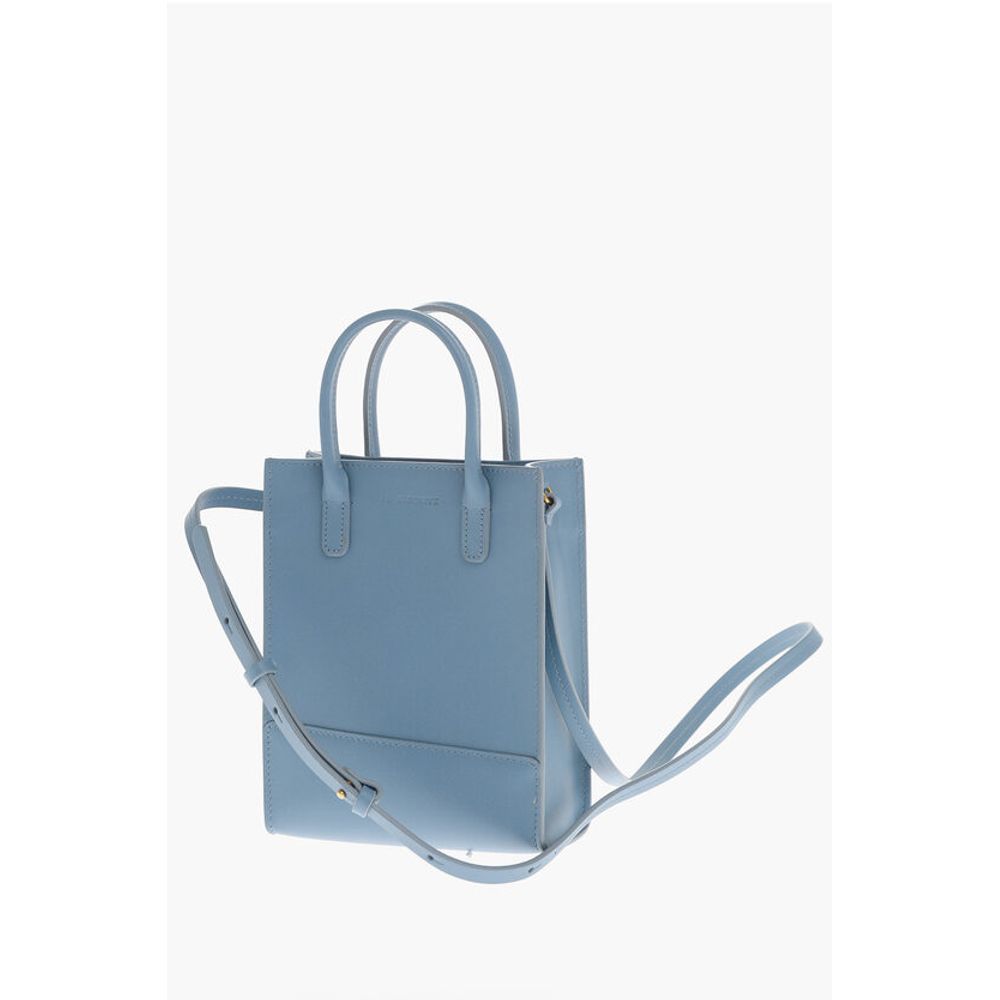 Il Bisonte Light Blue Leather Shoulder Bag