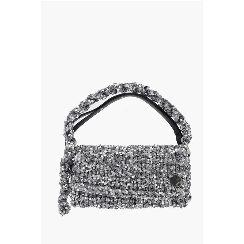 Jil Sander Silver Polyester Shoulder Bag