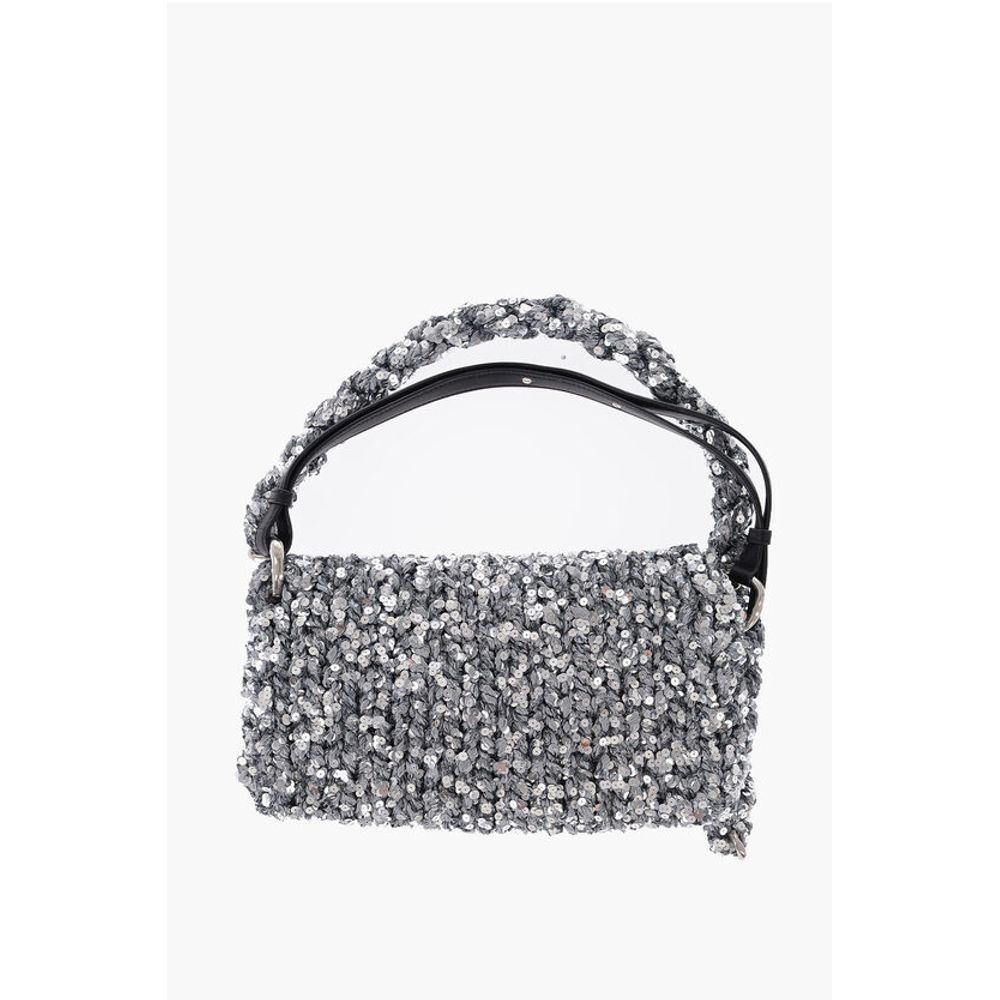 Jil Sander Silver Polyester Shoulder Bag