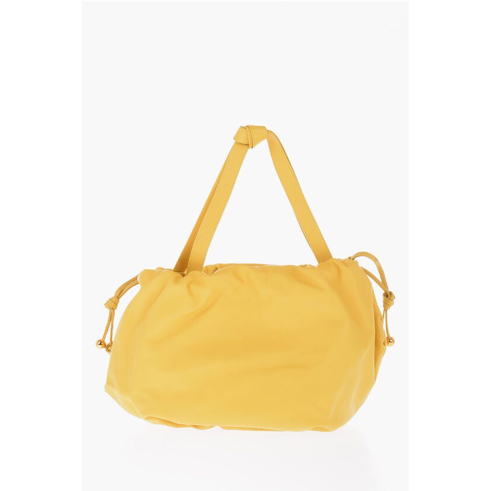 Bottega Veneta Yellow Calfskin Shoulder Bag