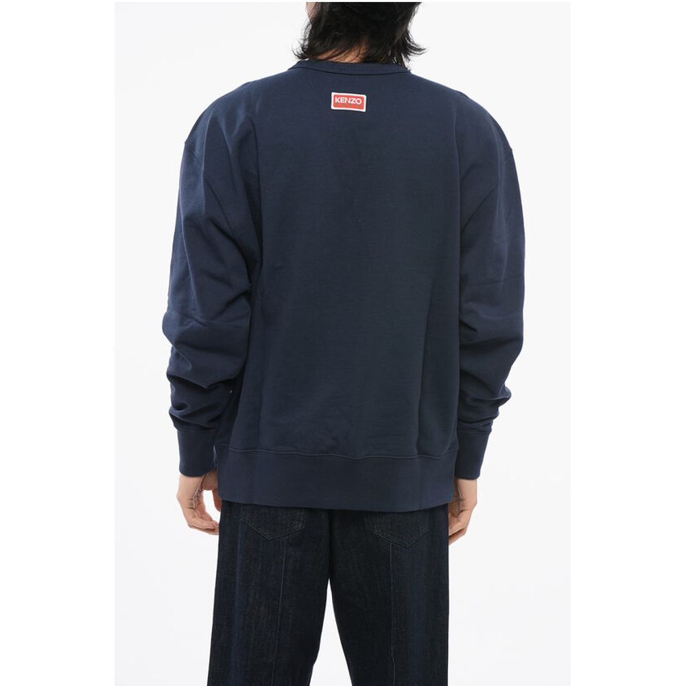 Kenzo Front Embroidered LUCKY TIGER Crew Neck Sweatshirt
