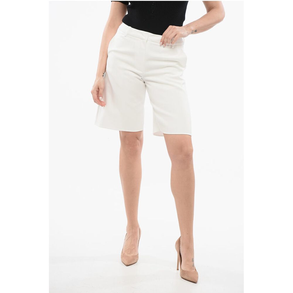 Valentino Cotton Wide-leg Shorts