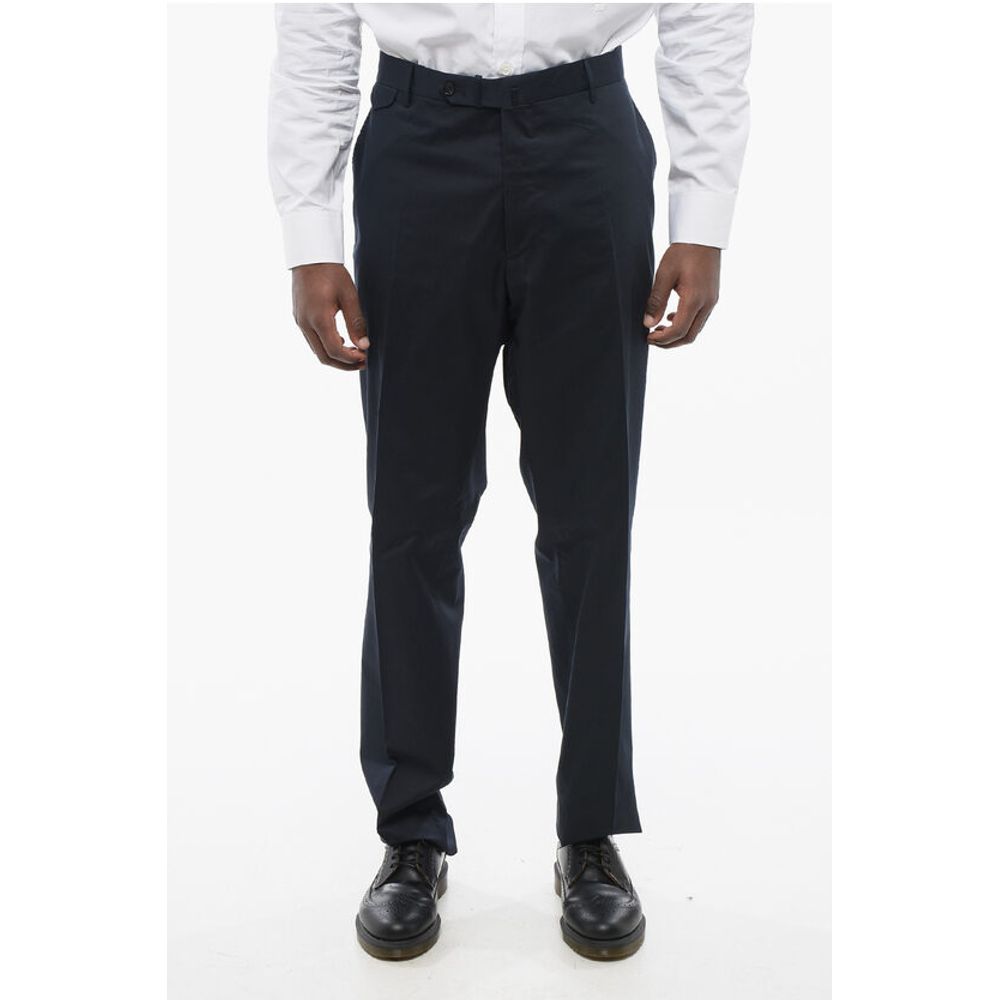 Tagliatore Stretch Cotton Chinos Pants with Belt Loops