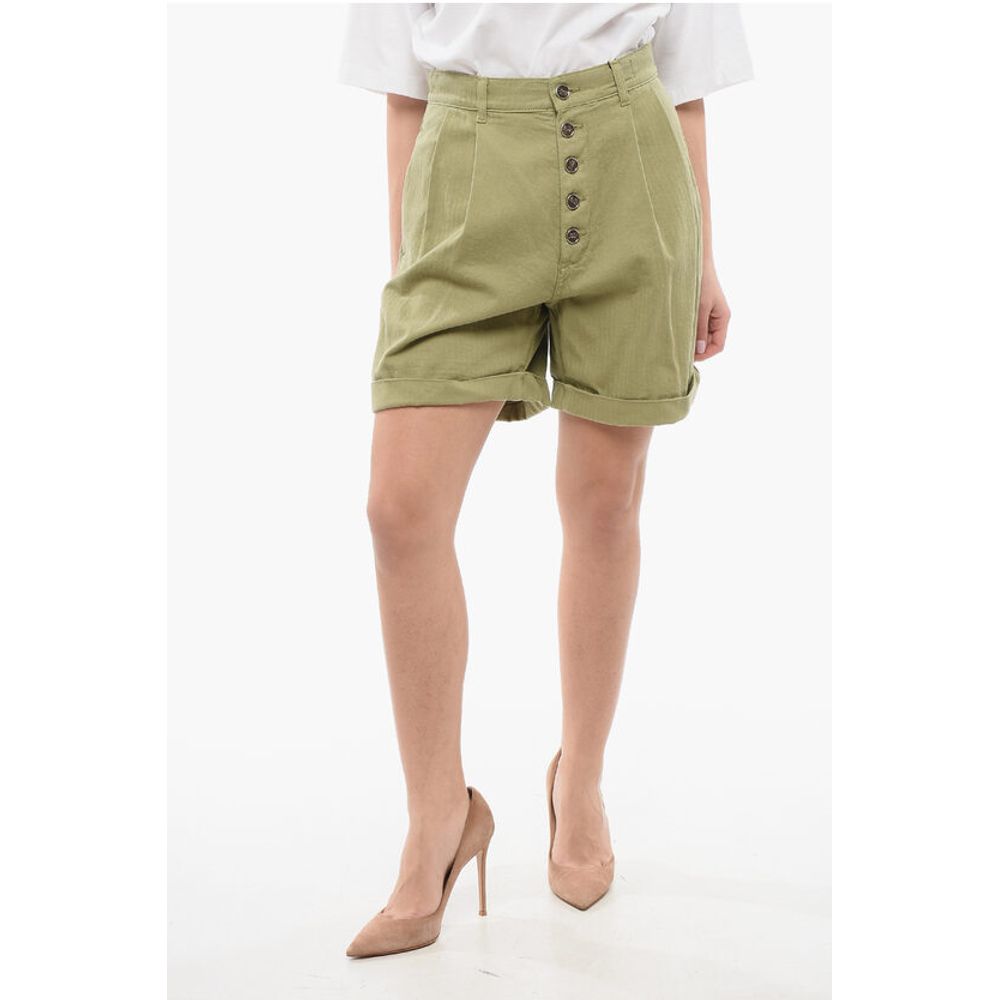 Etro Pleated High-waisted Shorts