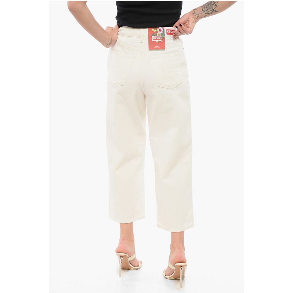 Kenzo Cropped Fit SUMIRE Denims with Belt Loops 25cm
