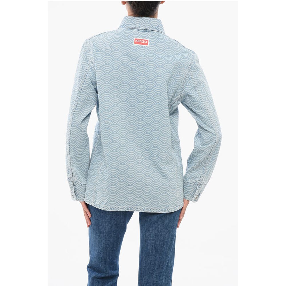 Kenzo Seigaiha Denim Shirt