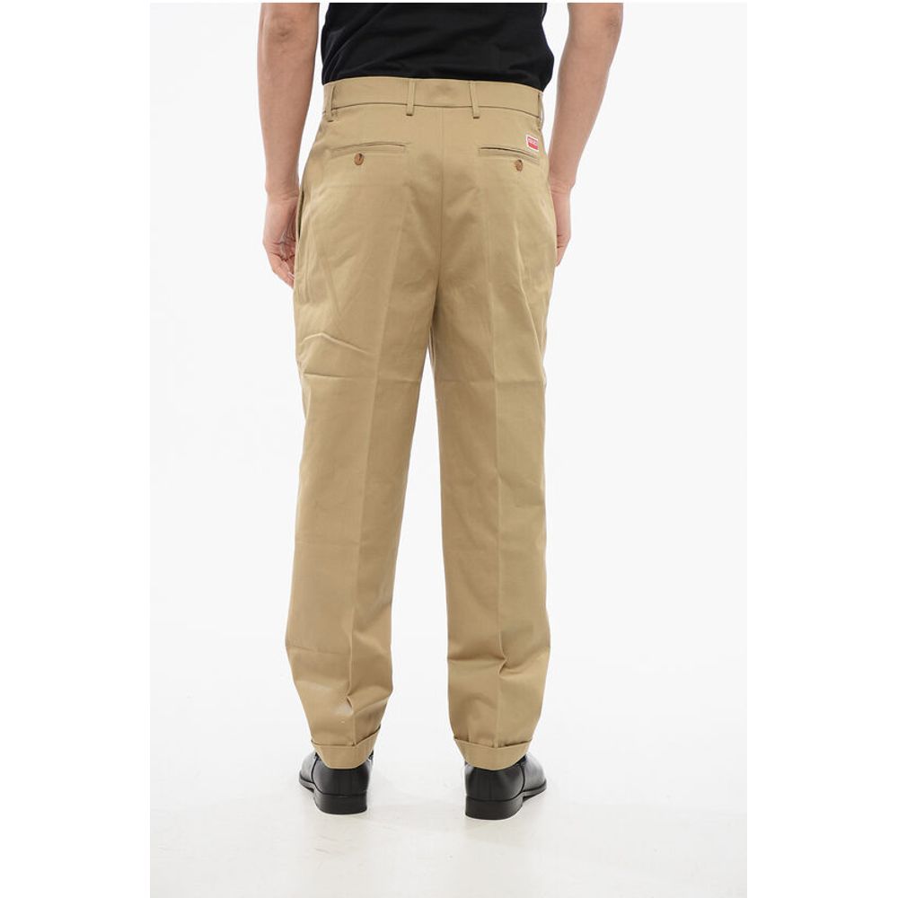 Kenzo Cotton Chinos Pants with Belt Loops
