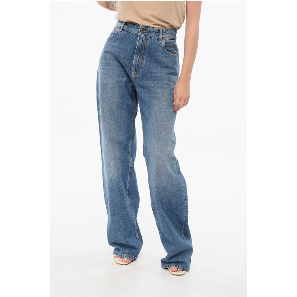 Etro Dark Washed Regular Fit Denims with Embroidered Pocket 24cm