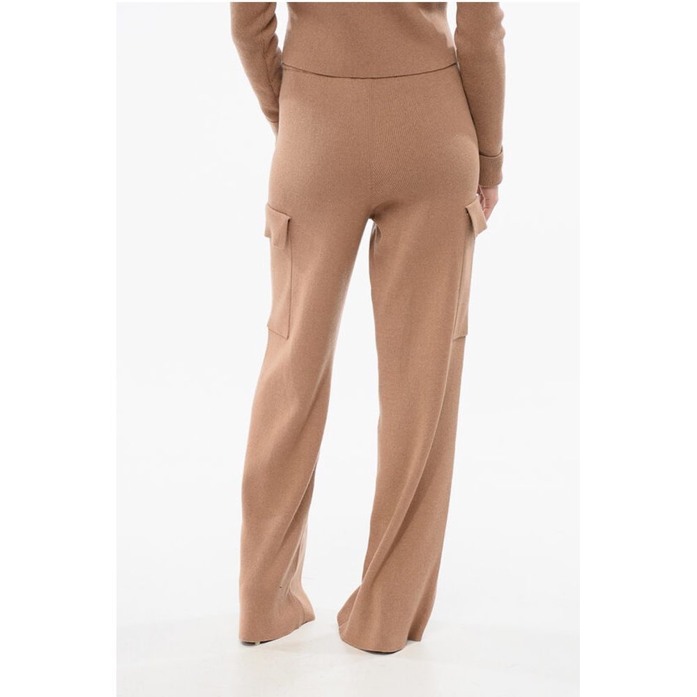 Amiri Cashmere Blend Cargo Pants with Elastic Waistband