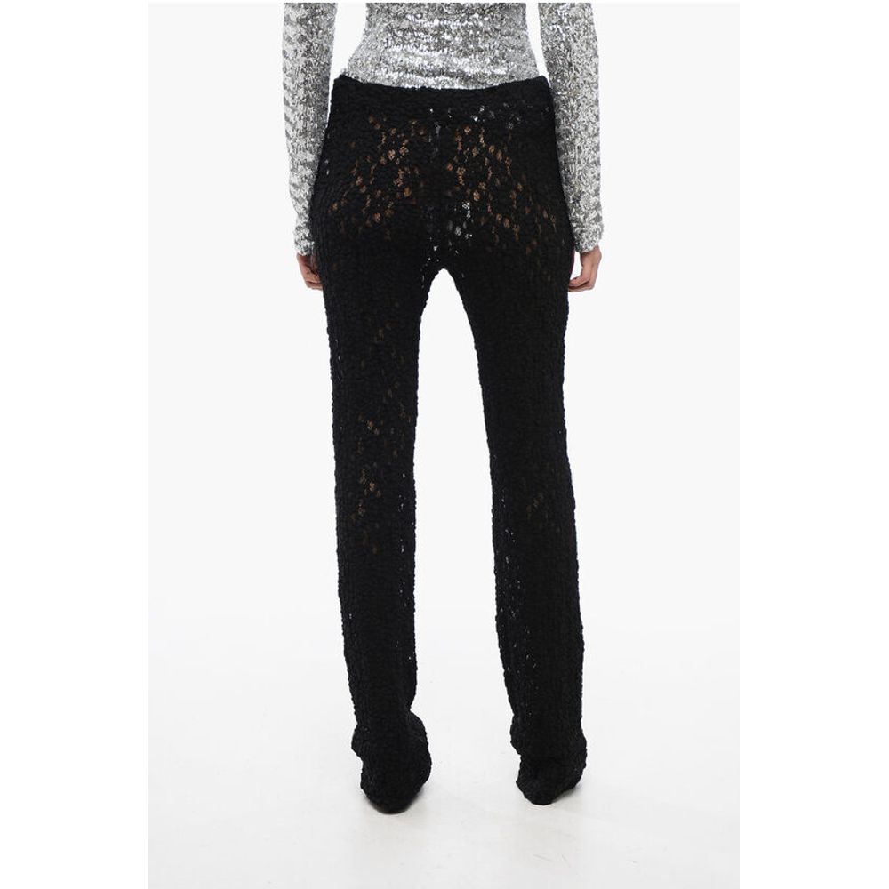 Chloé Embroidered Pants with Flared Leg