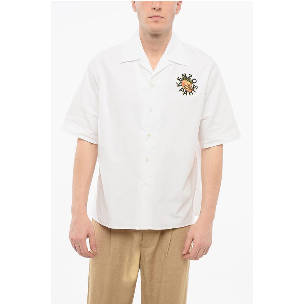 Kenzo Cotton KENZO ORANGE Bowling Shirt