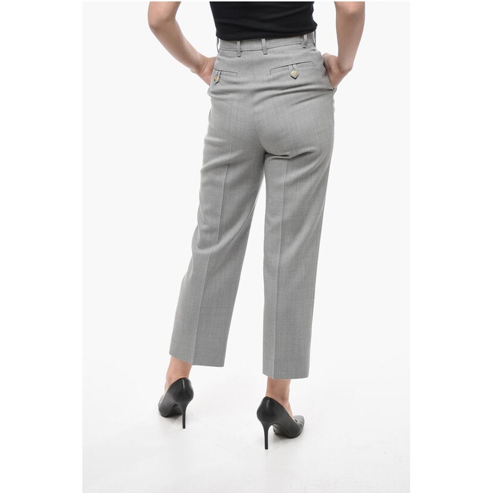 Gucci Single-pleated Wool Chinos Pants