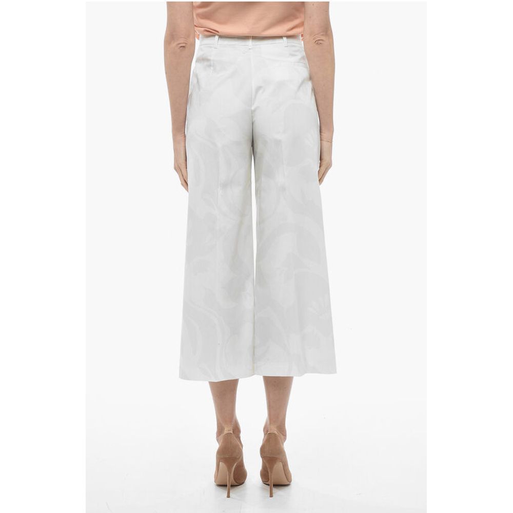 Etro Cotton Cropped Fit Palazzo Pants