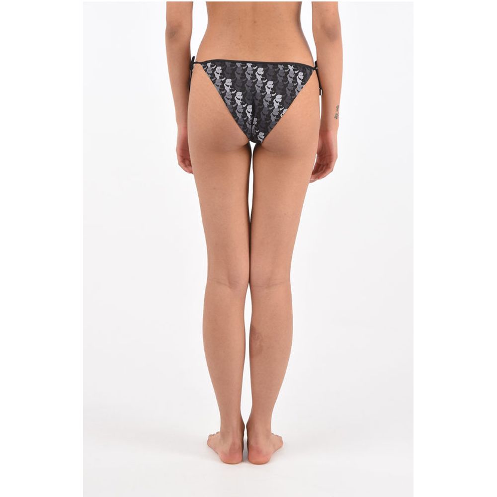 Karl Lagerfeld All Over Printed Tie Side Bikini Bottom