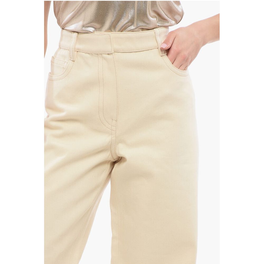 Prada Canvas High-waisted Denims with Wide Leg